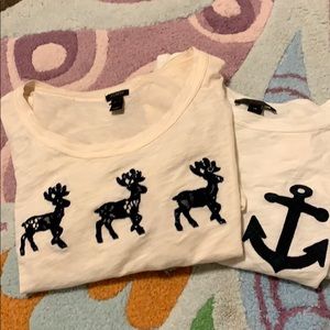 Two j crew T-shirt’s